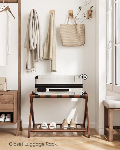 Smart Fendee XLJ-ALL Fully Assembled Walnut Bamboo Luggage Racks thumb #3