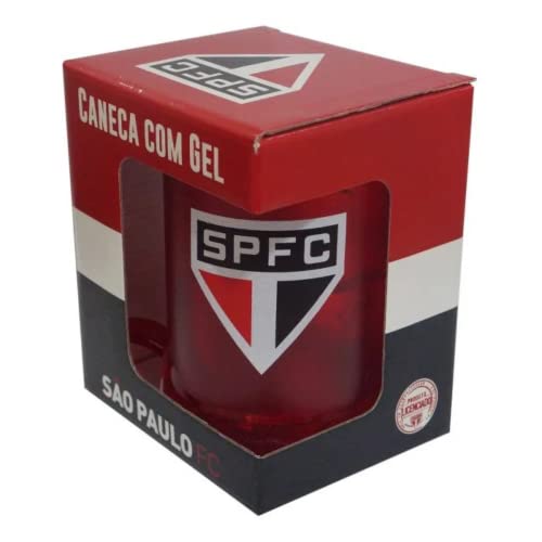 Caneca São Paulo Gel Congelante 400 ML Escudo Oficial SPFC