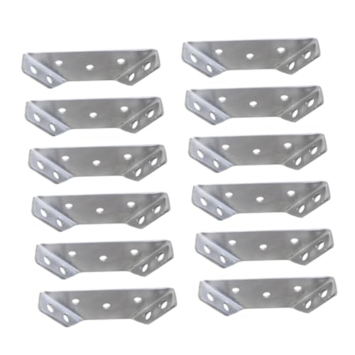 Supports d'angle acier inoxydable pour meubles équerre fixation étagère armoire - 6