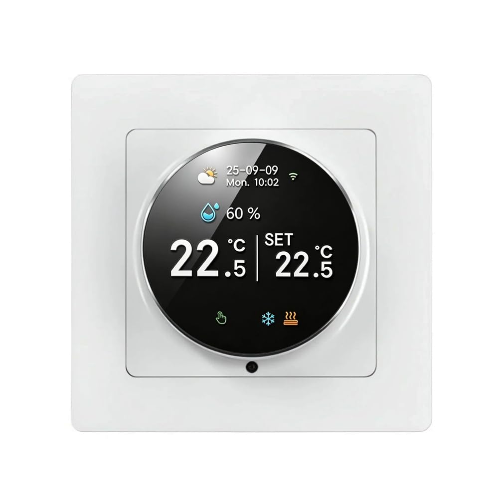 Aundhegrtt Smart Tuya Knob Wifi Thermostat Temperature Controller with App and Voice Control for Smart Home Systems 16AElectric Heating