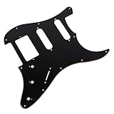 wilkinson single coil pickups strat 3-lagig, 11 Schraubenlöcher an der Seite des Schlagschutzes.