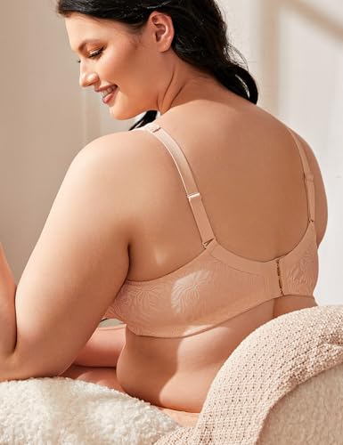 Image of Wingslove Women's Full Coverage Non Padded Comfort Minimizer Wire-Free Bra Plus Size