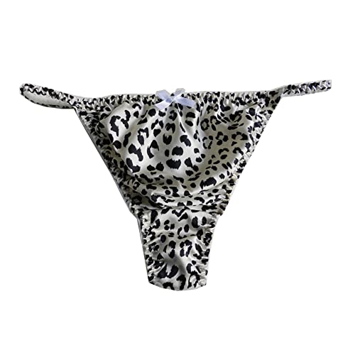 Yavorrs 8Pcs Womens Silk Panties Thong Sexy G String Thongs T Back Satin Bikini Flower Underwear S-Xxl(26-41")(Xl, Multicolor) #TOP3