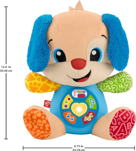image for Fisher-Price Baby Toy Laugh & Learn Smart Stages Puppy Musical Plush w