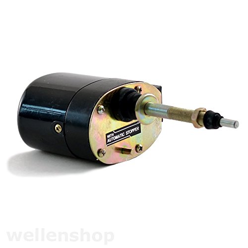 Nautika universeller 12V Scheibenwischermotor mit Schalter 40 mm Wandung Wischermotor Boot Scheibenwischer