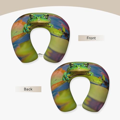 Almohada de espuma viscoelástica para viaje portátil miniatura 3