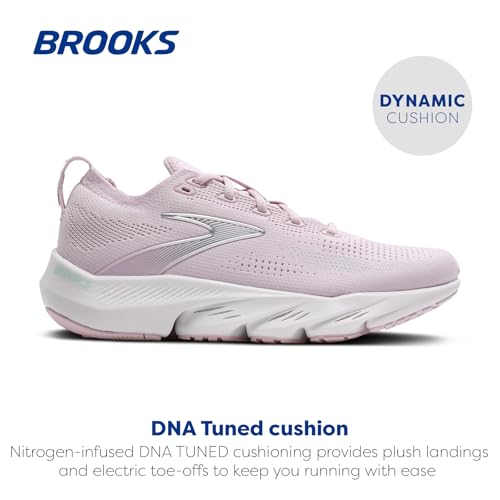 Brooks Women’s Glycerin Flex Neutral Running & Walking Shoe - Pink/Harbor Mist/Yucca - 9 Medium - image 2