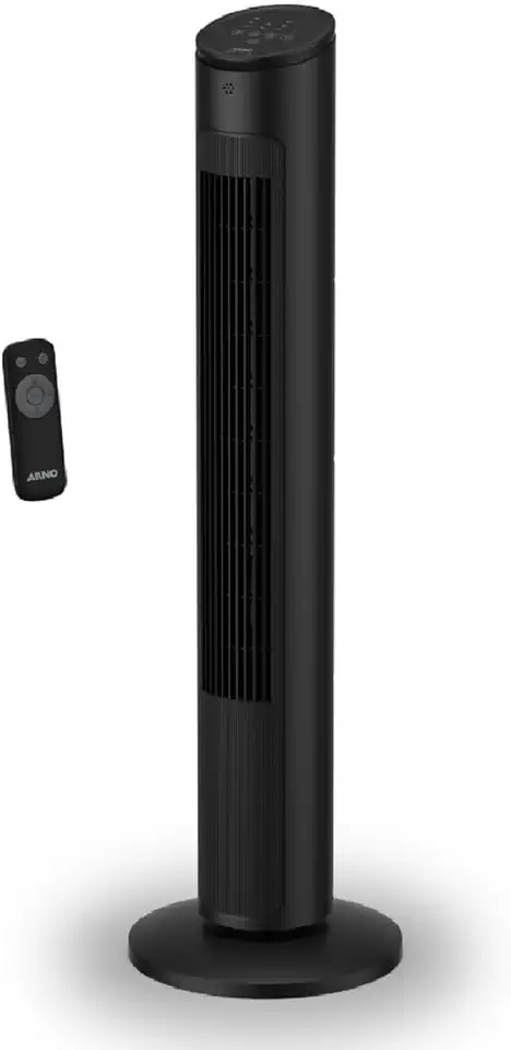 Ventilador de Torre Arno Eole Ultra NEO2, Silencioso, Alcance de 6m, Painel Touch, Controle Remoto, 3 Velocidades, Modos Automáticos, Timer 7h, Oscilação 60º, 220V