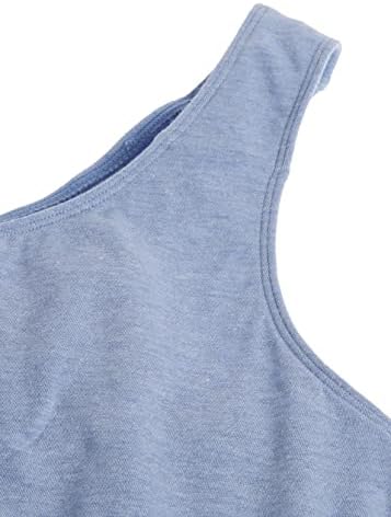 DELA DISCOUNT 41Lhh2eVrVL._AC_ Fruit of the Loom Women's Builtup Tank style Sports Bra, Heather Blue/White/Heather Grey-3 Pack, 48  