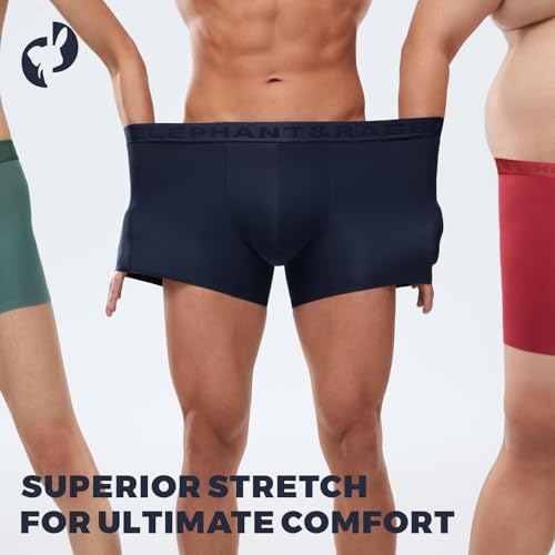 ELEPHANT&RABBIT Men's 120S Micro-Modal Underwear 2-Pack - Luxury Silky Boxer Briefs2