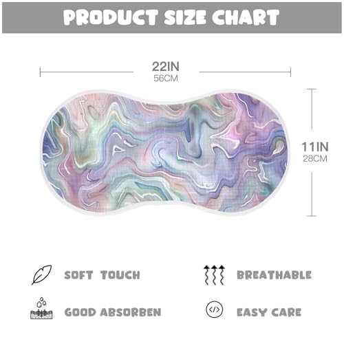 Baby Burp Cloths, Soft Absorbent Burping Cloths for Babies, Cotton Milk Spit Up Rags, Large Size for Newborns, Baby Boys and Girls (Tie Dye)4