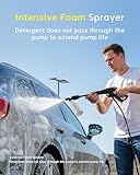 PATOOLIO Pressure Washer, 135Bar 360L/H Electric Pressure Washers with 37 Feet Total Long High Pressure Washer Foam Cannon, 4 Nozzles for Cars, Fences, Patios, Decks, Patios and Driveway - Image 3