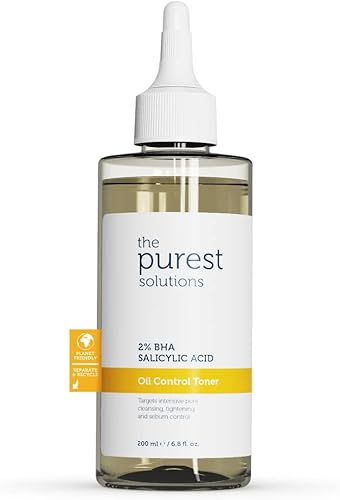 Miniatura 3 de The Purest Solutions Tónico de control de aceite (ácido salicílico BHA al 2 % BHA)  Tónico graso que equilibra los poros para el acné y la piel