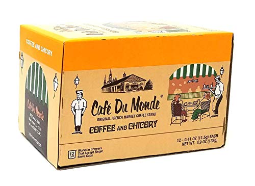Cafe Du Monde Coffee and Chicory Single-Serve Cup Pods, 12 Count