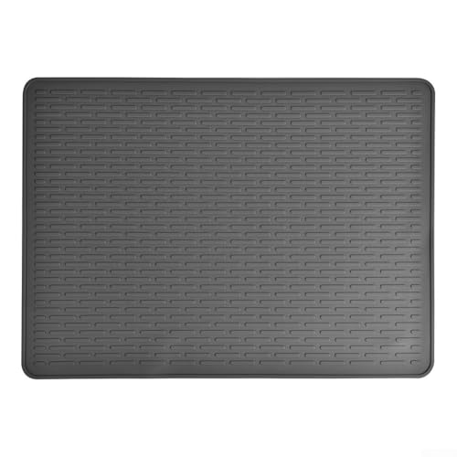 Bebykilemi Cubierta de silicona resistente al calor, compatible con cocina superior de vidrio, protector de arañazos y almohadilla protectora de placa de inducción, alfombrilla de secado de silicona