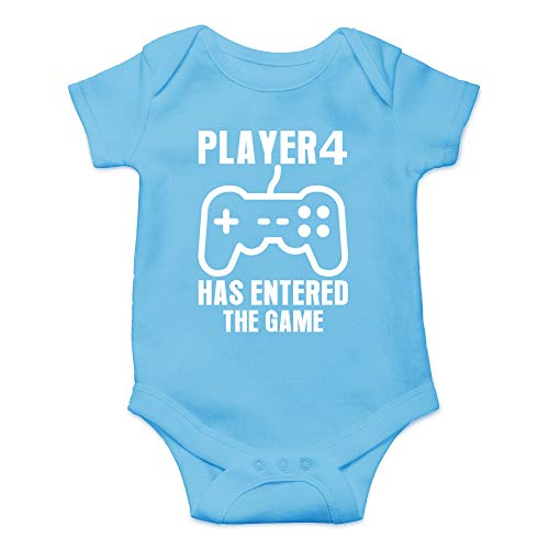 Image of CBTwear Player 4 Has Entered The Game Baby Bodysuit - Boy Girl Cute Newborn Clothes Funny Infant Outfit
