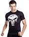 Red PlumeĀ® Men's Compression Shirt, Fitness Sports Skull T-shirt Short Sleeve (M)