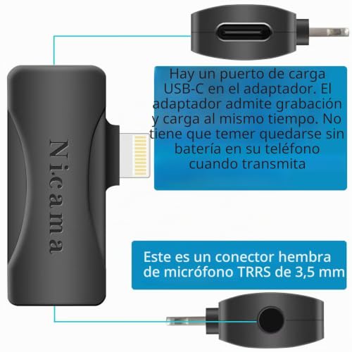 Micrófono de escopeta Nicama SGM8S elimina el ruido ambiental en videocámaras Sony y DSLR 6