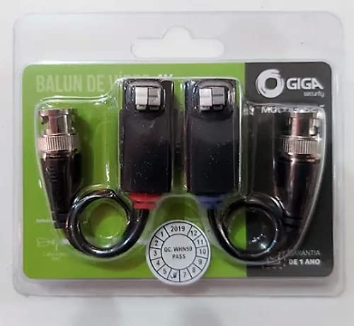 Kit 4 Pares De Balun De Vídeo 4K Giga Security