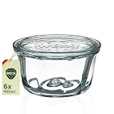 Weck Gläser 330ml – 6er Set mit Deckeln – Guglhupfform – robuste Dessertgläser...