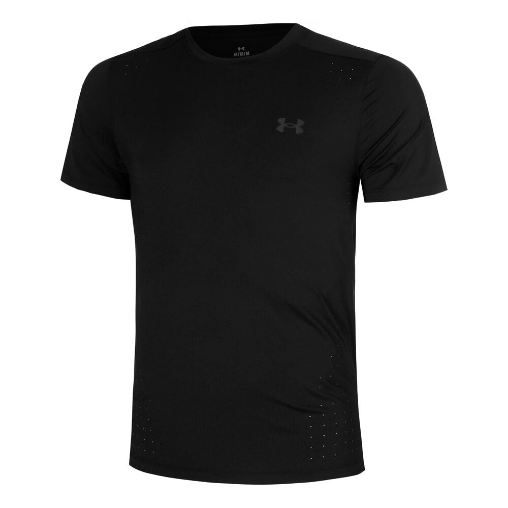 Under Armour Herren Launch Elite Shortsleeve Laufbekleidung Laufshirt Black/Black - Schwarz L