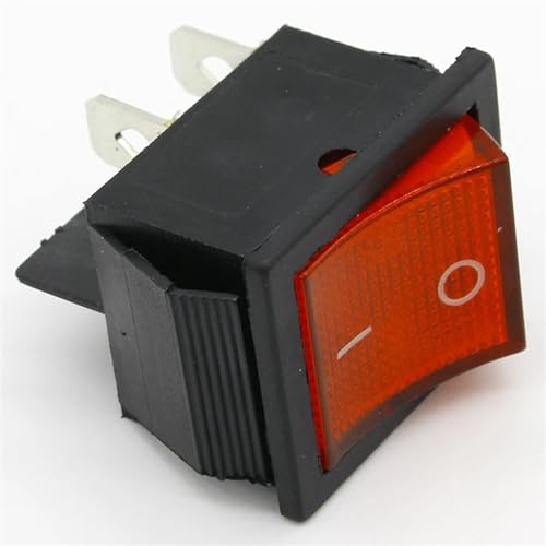 Interrupteur de bateau robuste bouton rouge 250V 16A AC - 3