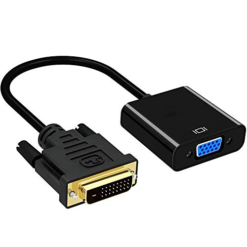 DVI-D 24+1 to VGA d-sub ϊA_v^ IX-X dvi vga ϊP[u ɑΉ 16cm (ubN)