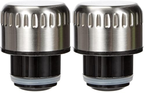 NERTHUS FIH 629 629-Deckel Flaschen, 500 ml, stahlfarben, Edelstahl, v, 350 ml (Packung mit 2)