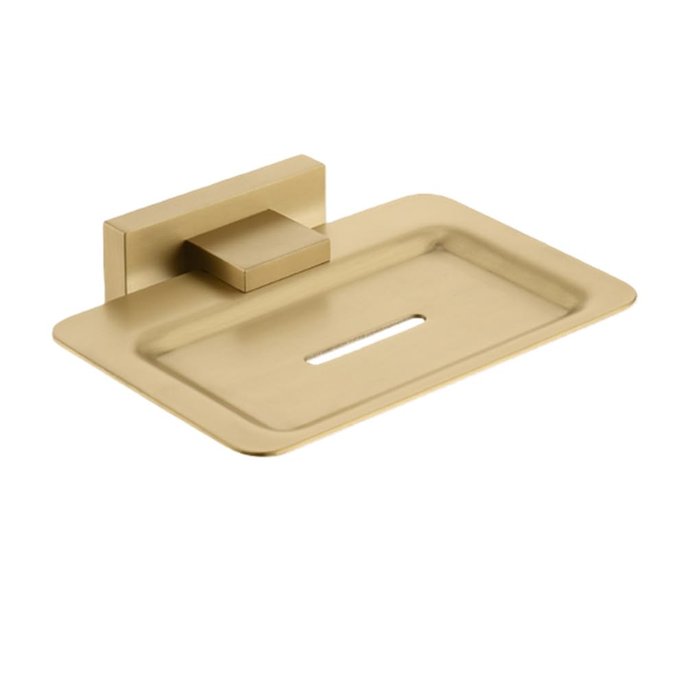 Brushed Gold Bathroom Accessories Set Toilet Brush Holder Toilet Paper Holder Towel Bar Rail Rack Hanger Hook Soap Dish Hardware,Soap dish A
