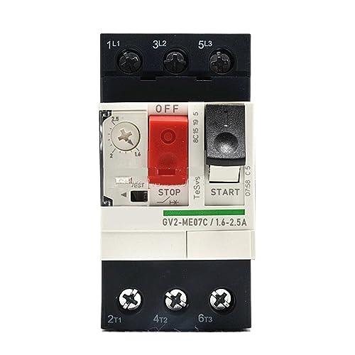 Interruptor magnetotérmico GV2ME07C guardomotor 3P de botón para motor 1.6-2.5A