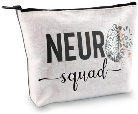 GJTIM Neuro Squad Gift Neuro Nurse Gift Neuro Team Rn Gift Neurology Surgery Nurse Nursing School Zipper Pouch Makeup Bag (Neuro Squad) - Image 8