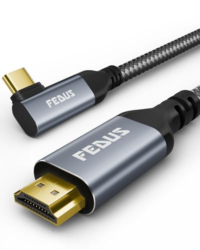 Image of FEDUS ARC-X4K Premium Type C to HDMI Cable 4K@60Hz (Braided) | USB C to HDMI Adapter for Monitor /TV | Thunderbolt 3 /4 Compatible with iPhone 15 /16, MacBook Pro /Air, iPad, Samsung S24 /S25 (DeX)