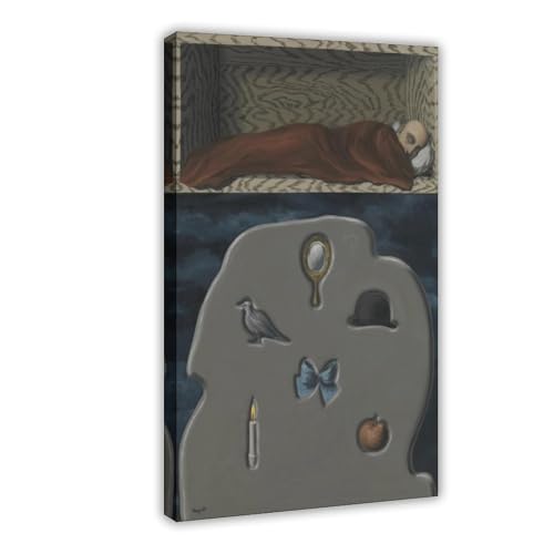 Impression sur toile Reckless Sleeper par Rene Magritte 30,5x45,7 cm