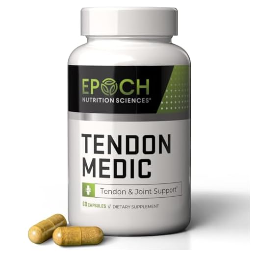 Tendon Medic Nutrition Supplement | Natural Dietary Supplement for Pain & Inflammation Relief | Restore Your Tendons & Joints to Full Health & Strength | Exercise & Therapy Support | 90 Capsules