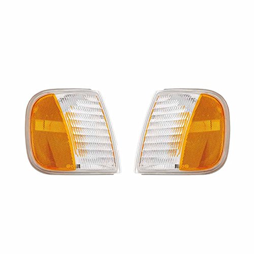 Rareelectrical New Pair Of Turn Signal Lights Compatible With Ford F-150 1997-2003 Fo2551118 Fo2550118 F75z 13201 Ac F75z-13201-Ac F75z13201ac