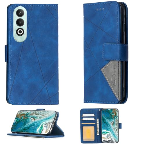 Aroepurt Case Compatible for Oppo K12 5g Phone Case Cover Flip Stand Cover PU Leather Wallet Case Blue