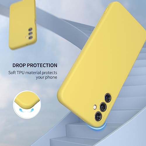 Coque Samsung A14 5G jaune pour protéger votre téléphone en voyage