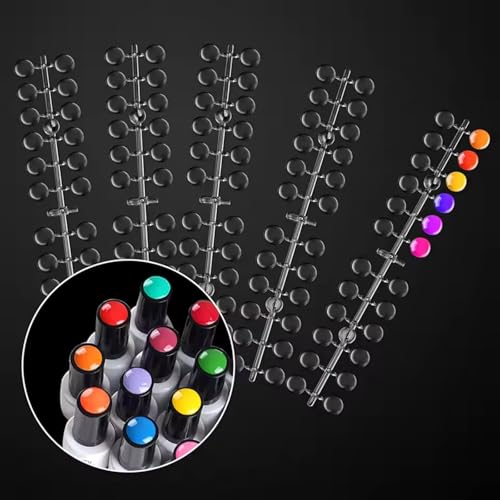 120 piezas tablero acrílico para mostrar esmaltes de uñas miniatura 7