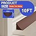 Flexible Molding Trim, 10ft Peel and Stick Caulk Strip, Soft, Waterproof, Stain-Resistant, Suitable for Home Decoration in Bathroom, Kitchen, Floor, Wall and countertop Dark Brown