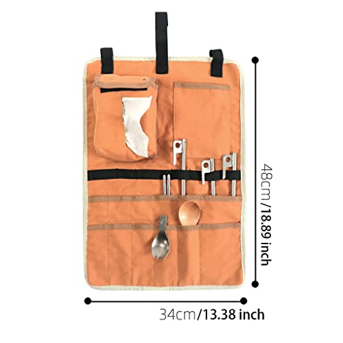 WREA Saco de armazenamento Saco de pendurar Bolsa de lona Prática ferramenta ao livre resistente ao