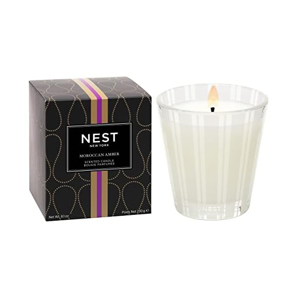 NEST Fragrances Moroccan Amber, NEST01MA003 Classic Candle, 8.1 oz