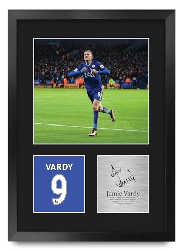 Jamie Vardy Leicester City souvenir de football poster encadré