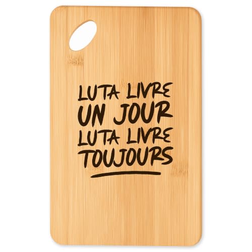 Planche à découper Luta livre toujours : idée cadeau original en bambou