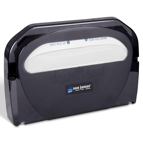 Dispensador de tapas de WC de alta gama San Jamar TS510TBK negro 2