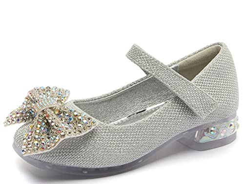 Girls Toddler/Little Kid Mary Jane Bow Party Wedding Princess Shoes