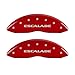MGP Caliper Covers 35014SEXTRD Caliper Cover with Red Powder Coat Finish, (Set of 4)