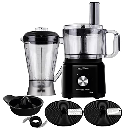 Multiprocessador Britânia All In One 900W BMP900BP Black Turbo Liquidificador Preto 220v