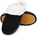 Mishansha Winter Warm Hausschuhe Herren Damen Memory Foam Pantoffeln rutschfeste Harte Sohle Slipper Weich Hausschlappen mit Flauschig Plusch,Spinne Schwarz,44EU