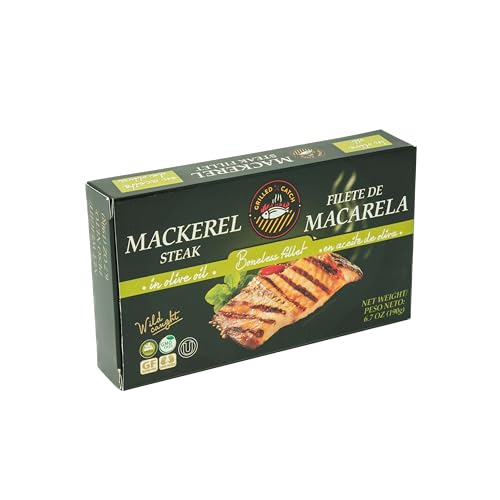 Grilled Catch Brisling Sardines Smoked in Olive Oil, Wild-Caught, Hand Packed Gourmet Tinned Fish – Omega-3, Vitamin D & A – No Preservatives, Keto Friendly 5.6 oz BPA-Free Can