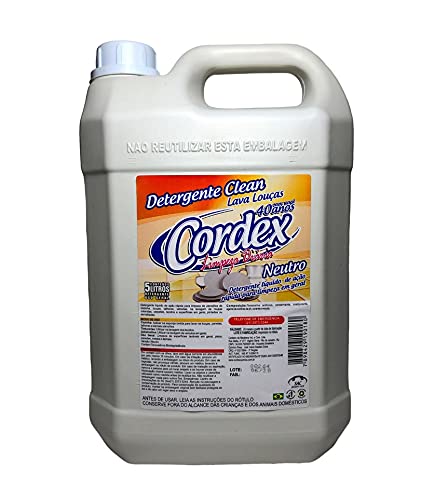 DESCETE　5L Detergente Clean Neutro Lava Louças - 5 Litros - Cordex | Amazon